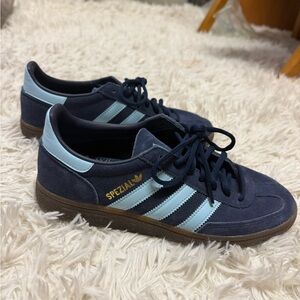 Adidas Handball Spezial Dark Blue and Light Blue Shoes